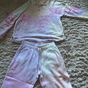 Massive PINK Closet sale!  Gorgeous Pastel Tie-Dye Sweatshirt and Joggers Set